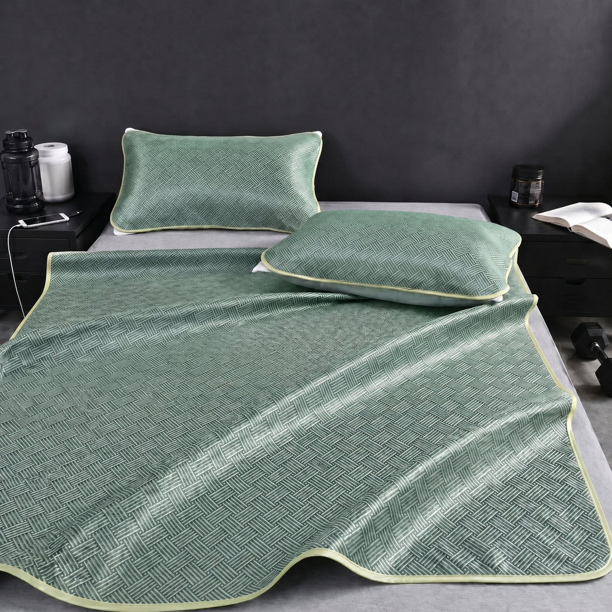 SleepStrong Cooling Sheets Icy Green