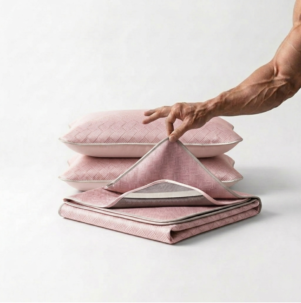 SleepStrong Cooling Sheets — Soft Rose