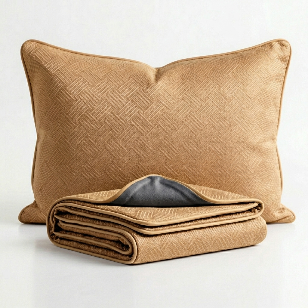 SleepStrong Pillow and Sheets Golden Brown